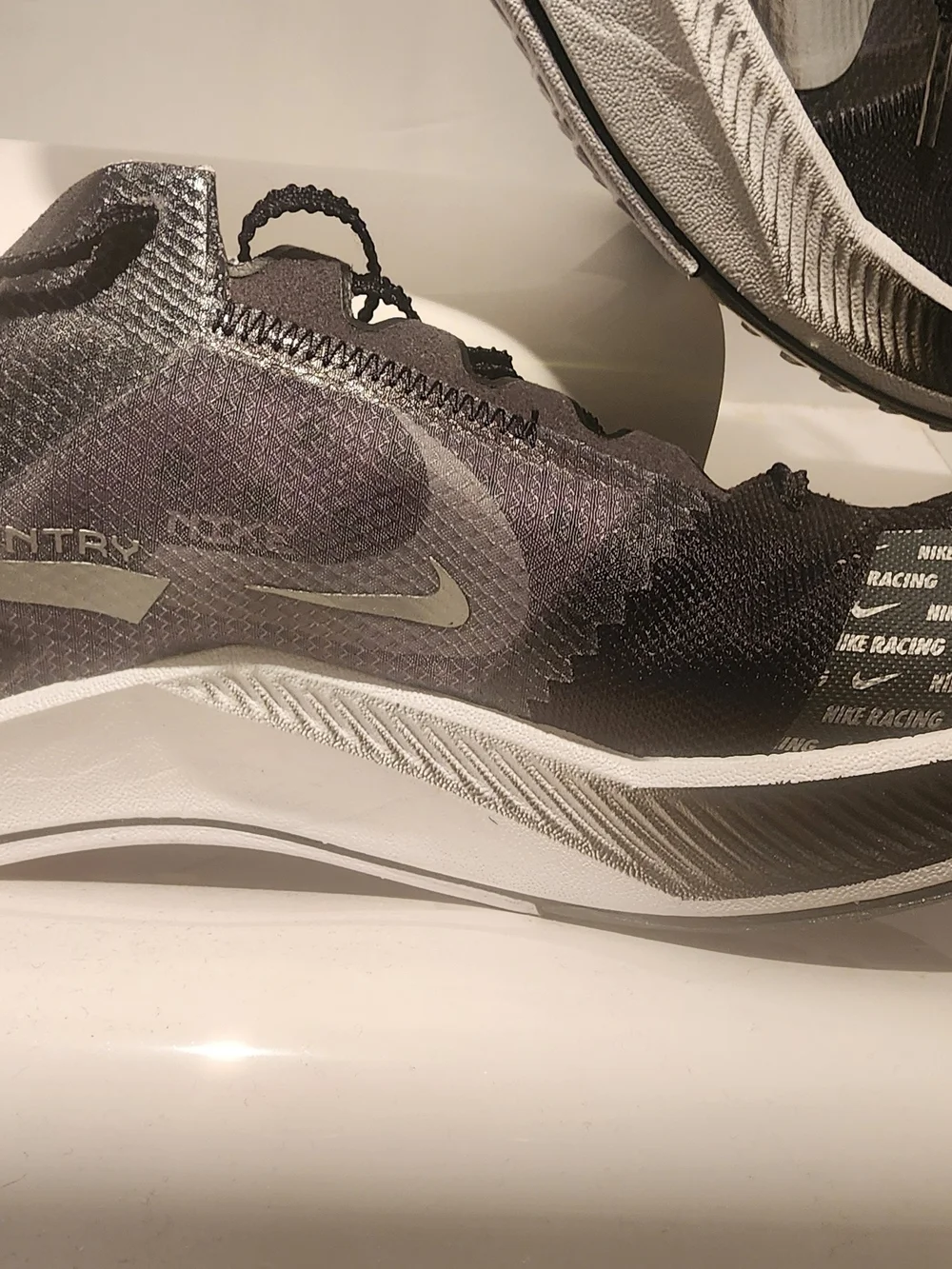 ** BNWOT** Nike ZoomX Dragonfly XC Spikes — Black/Silver Mens Sz 14